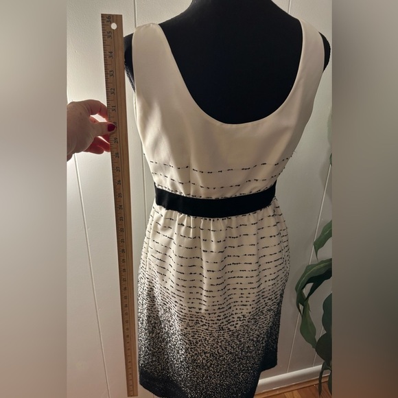 Kate Spade Trish Be Dazzled Cream Black Ombré Dress Size 6 - Picture 10 of 16